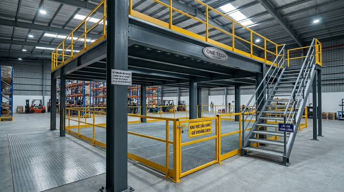 Giá kệ sàn mezzanine Hà Tĩnh Báo giá kệ sàn mezzanine Hà Tĩnh theo bản vẽ và tải trọng thực tế