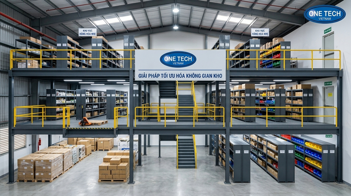 Kệ sàn mezzanine nhiều tầng Kệ sàn mezzanine nhiều tầng tối ưu diện tích kho
