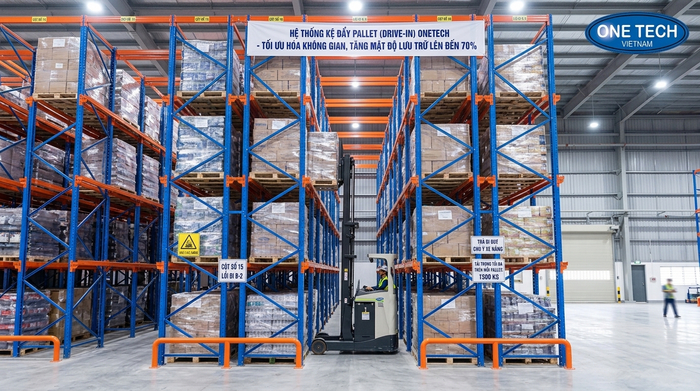 Kệ drive in giúp tối ưu diện tích kho bãi tại Hà Tĩnh