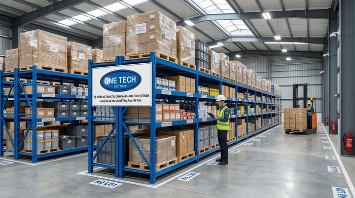 Kệ trung tải cho kho logistics tại Vũng Áng Hà Tĩnh