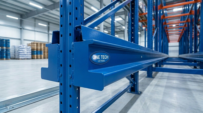 Ray đỡ pallet của hệ thống kệ drive in trong kho