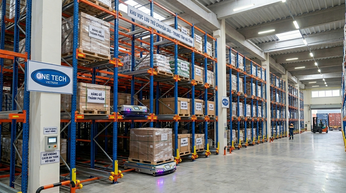 Ứng dụng kệ Radio Shuttle trong kho công nghiệp và logistics tại Hà Tĩnh