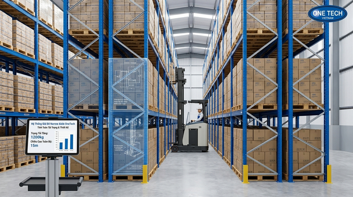 Báo giá kệ narrow aisle tại Hà Tĩnh Báo giá Kệ Narrow Aisle Hà Tĩnh theo bản vẽ và tải trọng