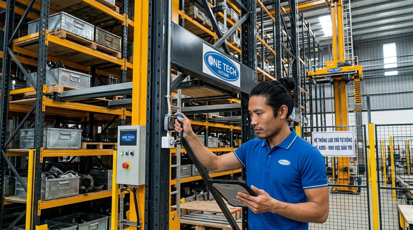Bảo trì kệ kho ASRS Hà Tĩnh Bảo trì kệ kho ASRS bởi kỹ thuật viên tại Hà Tĩnh