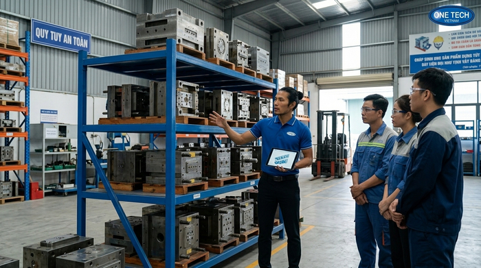 Đào tạo vận hành kệ khuôn an toàn Đào tạo quy trình vận hành Kệ Khuôn Hà Tĩnh cho nhân sự kho