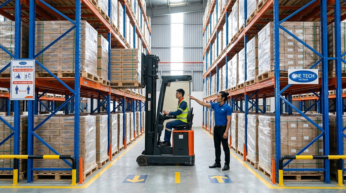 Đào tạo vận hành kệ narrow aisle Đào tạo quy trình vận hành Kệ Narrow Aisle Hà Tĩnh an toàn