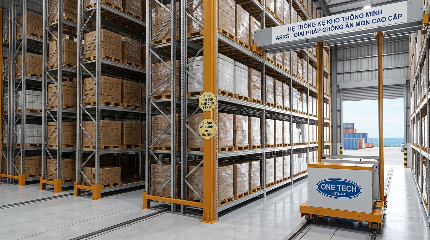 Chống ăn mòn kệ kho ASRS trong môi trường Hà Tĩnh Giải pháp chống ăn mòn kệ sắt cho kho ASRS tại Hà Tĩnh