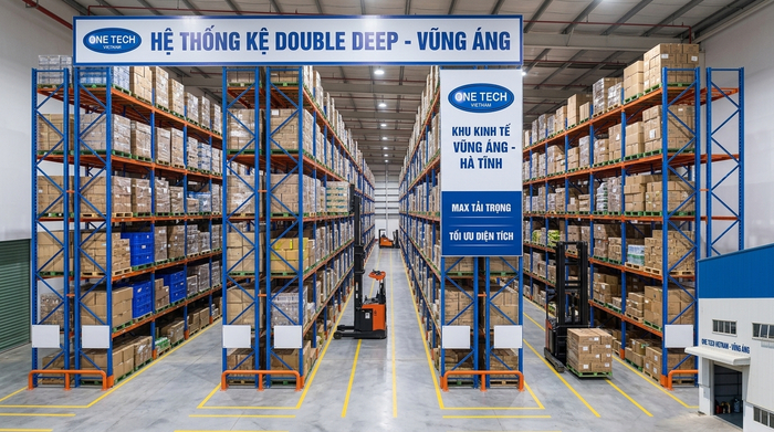 Kệ Double Deep Hà Tĩnh cho kho khu kinh tế Vũng Áng Kệ Double Deep Hà Tĩnh ứng dụng cho kho hàng khu kinh tế Vũng Áng