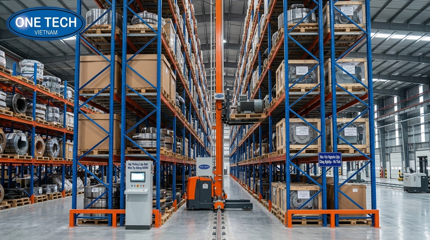 Kệ kho ASRS pallet tải nặng tại Hà Tĩnh Kệ kho ASRS pallet tải nặng cho kho công nghiệp Hà Tĩnh