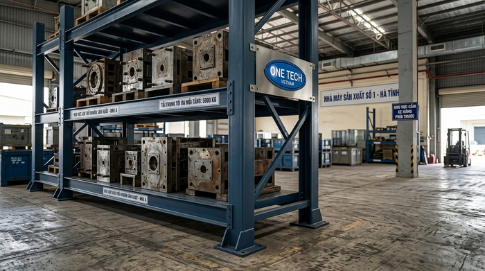 Kệ khuôn tầng cố định cho kho khuôn Hà Tĩnh Kệ để khuôn tải trọng nặng dạng tầng cố định tại Hà Tĩnh