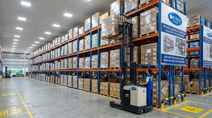 Kệ selective cho kho trung chuyển Hà Tĩnh cần truy xuất từng pallet