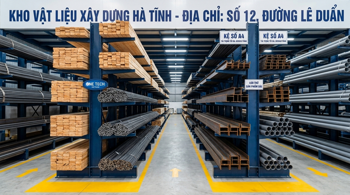 Kệ tay đỡ cho kho hàng chuyên dụng tại Hà Tĩnh Kệ tay đỡ lưu trữ hàng dài và vật liệu xây dựng tại Hà Tĩnh