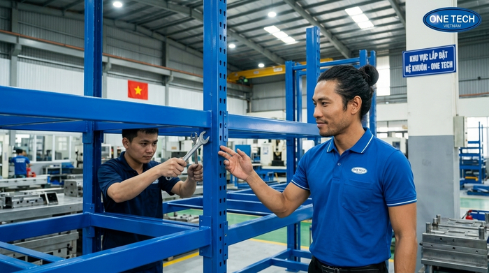 Lắp đặt kệ khuôn an toàn tại Hà Tĩnh Lắp đặt kệ khuôn an toàn và bảo trì tại xưởng Hà Tĩnh