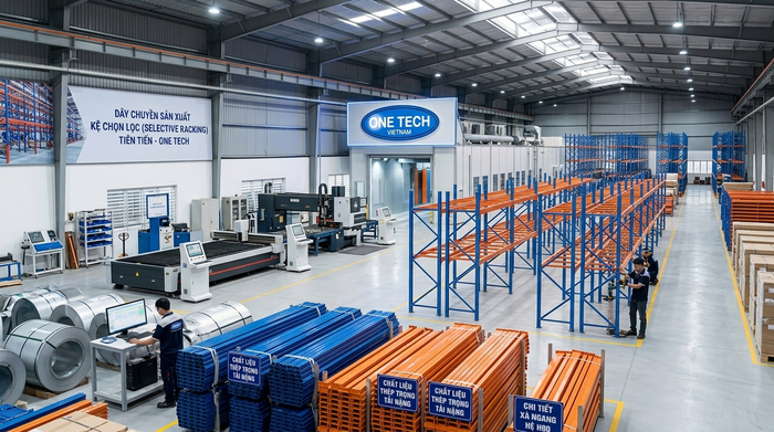 Nhà máy sản xuất kệ kho OneTech