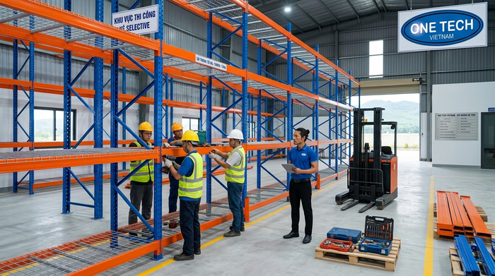 Quy trình lắp đặt kệ Selective OneTech