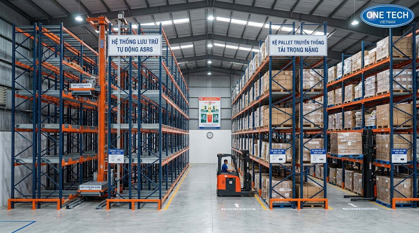 So sánh chi phí kệ kho ASRS Hà Tĩnh So sánh kệ kho ASRS và kệ kho truyền thống tại Hà Tĩnh