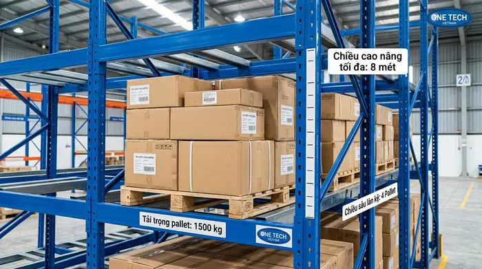 Thông số kỹ thuật Kệ Push Back Hà Tĩnh Thông số kỹ thuật cần khảo sát khi lắp Kệ Push Back Hà Tĩnh
