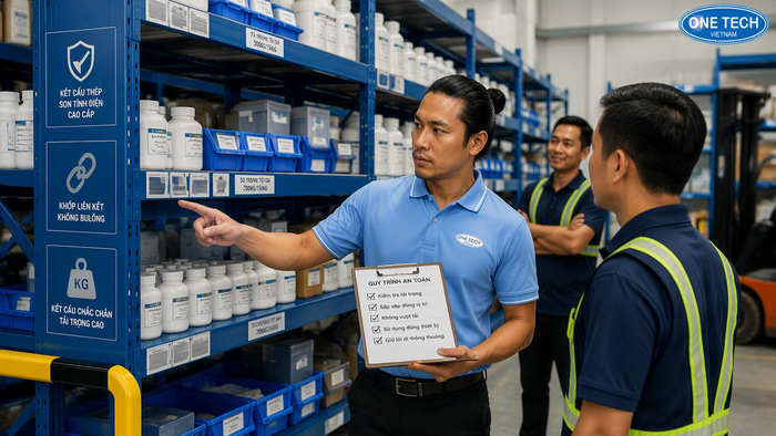 Đào tạo quy trình vận hành kệ kho dược phẩm Đào tạo vận hành kệ kho dược phẩm an toàn sau lắp đặt