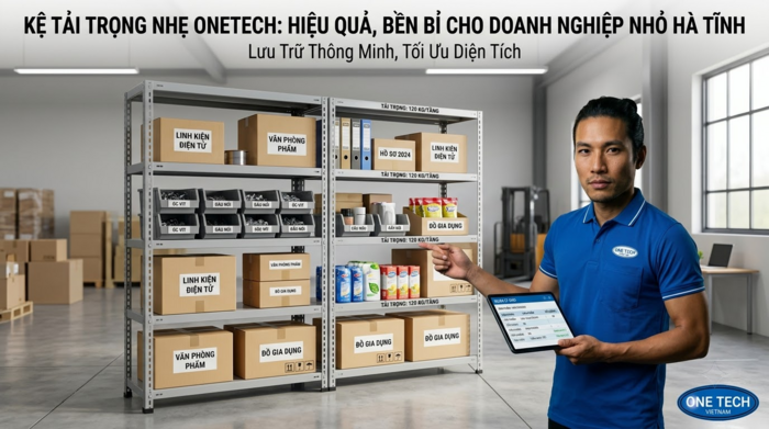 Kệ tải trọng nhẹ Hà Tĩnh dùng cho kho hàng nhỏ và cửa hàng bán lẻ