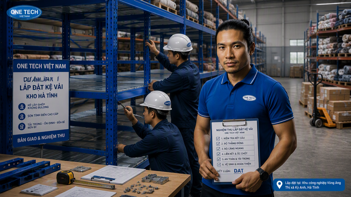 Lắp đặt kệ kho vải Hà Tĩnh Đội kỹ thuật lắp đặt kệ kho vải tại Hà Tĩnh