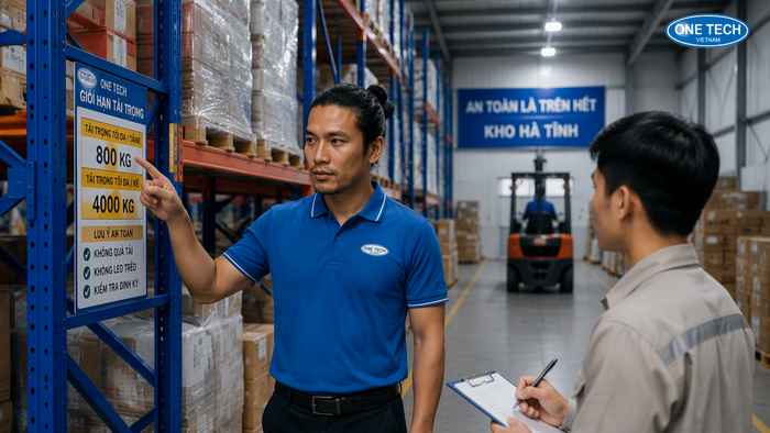 Hướng dẫn an toàn khi sử dụng kệ trung tải tại Hà Tĩnh An toàn vận hành kệ trung tải giá rẻ Hà Tĩnh trong kho hàng