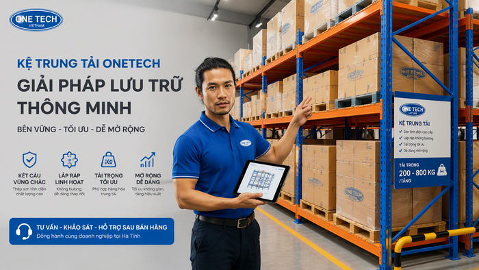 Tư vấn kệ trung tải giá rẻ Hà Tĩnh tại OneTech Kệ kho hàng Hà Tĩnh OneTech tư vấn kệ trung tải giá rẻ